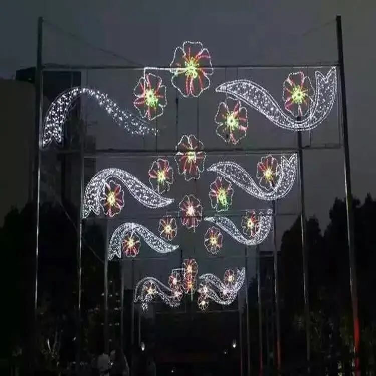 Cross Street LED 2D Motif 빛 대 한 야외 Festival 휴. 장식