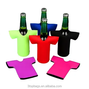 330ml Collapsible Neoprene T - Shirt Shaped Beer Bottle Jacket Cooler Can Sleeve