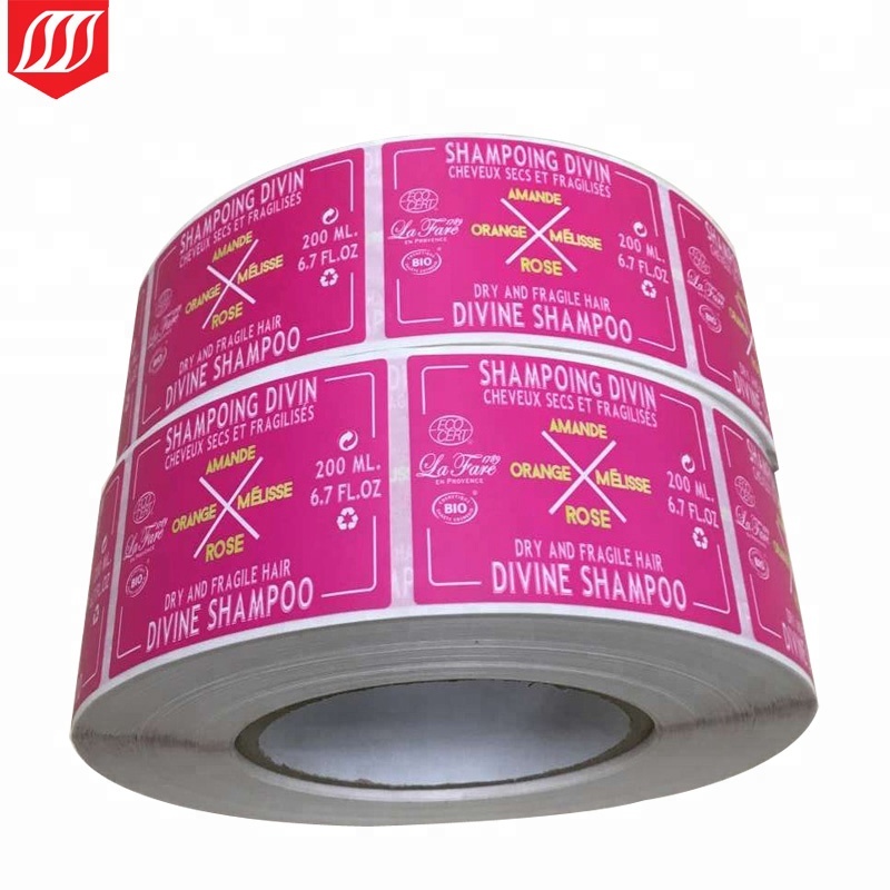 Custom Printed rolling label ,plastic bottles sticker print