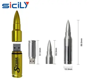 Súng Máy Vàng Đạn <span class=keywords><strong>USB</strong></span> <span class=keywords><strong>2.0</strong></span> 3.0 Ổ Đĩa Flash Với Keychain Không Nhựa Được Sử Dụng-Món Quà Giáng Sinh - Product Image 1