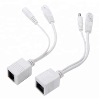 POE Cable del adaptador del divisor de RJ45 POE Kit inyector de fuente de alimentación CCTV Cable