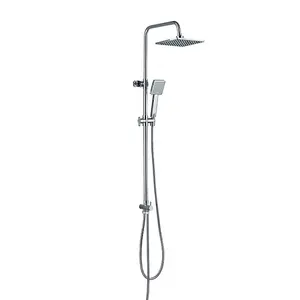 Yüksek kalite düşük fiyat paslanmaz çelik duş başlığı seti paslanmaz çelik yağmur biçimli duş seti