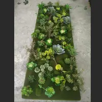 نبات عصاري الاصطناعي الطحلب ألواح للحائط البلاستيك الشجيرات للزينة مصنع الجملة أخضر أخضر فاتح الأخضر الداكن