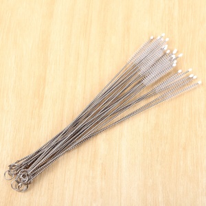 Cepillo de limpieza de pajita duradero, de acero inoxidable, para tubo de beber - Product Image 1