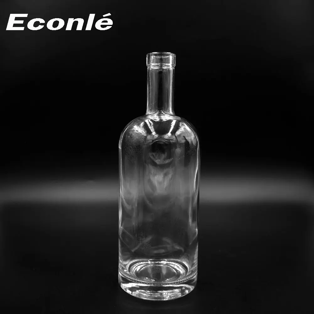 Bouteilles en verre transparent 1 L, 1000 ml, vente en gros, économique