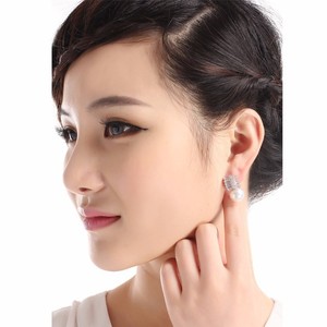 LUOTEEMI Teemi مجوهرات مصنع العلامة التجارية AAA + قطعة أكسيد الزركونيوم البحر قذيفة اللؤلؤ النساء الزفاف مجوهرات أنيقة أقراط - Product Image 3