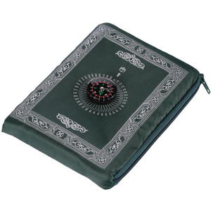 Nouvelles idées de produits 2023 Tapis de prière musulman de poche écologique Tapis de prière de voyage avec boussole - Product Image 1