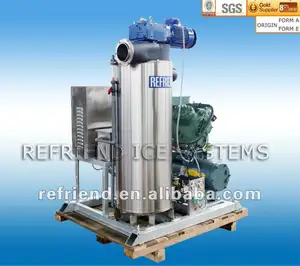 Water Cooled Seawater Slurry Ice Machine For Fish Preservation 10T