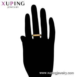 13504 Xuping Trung Quốc hàng hóa trực tuyến bán đơn giản phong cách thời trang 24K mạ vàng vòng Micro Pave CZ Stones - Product Image 5