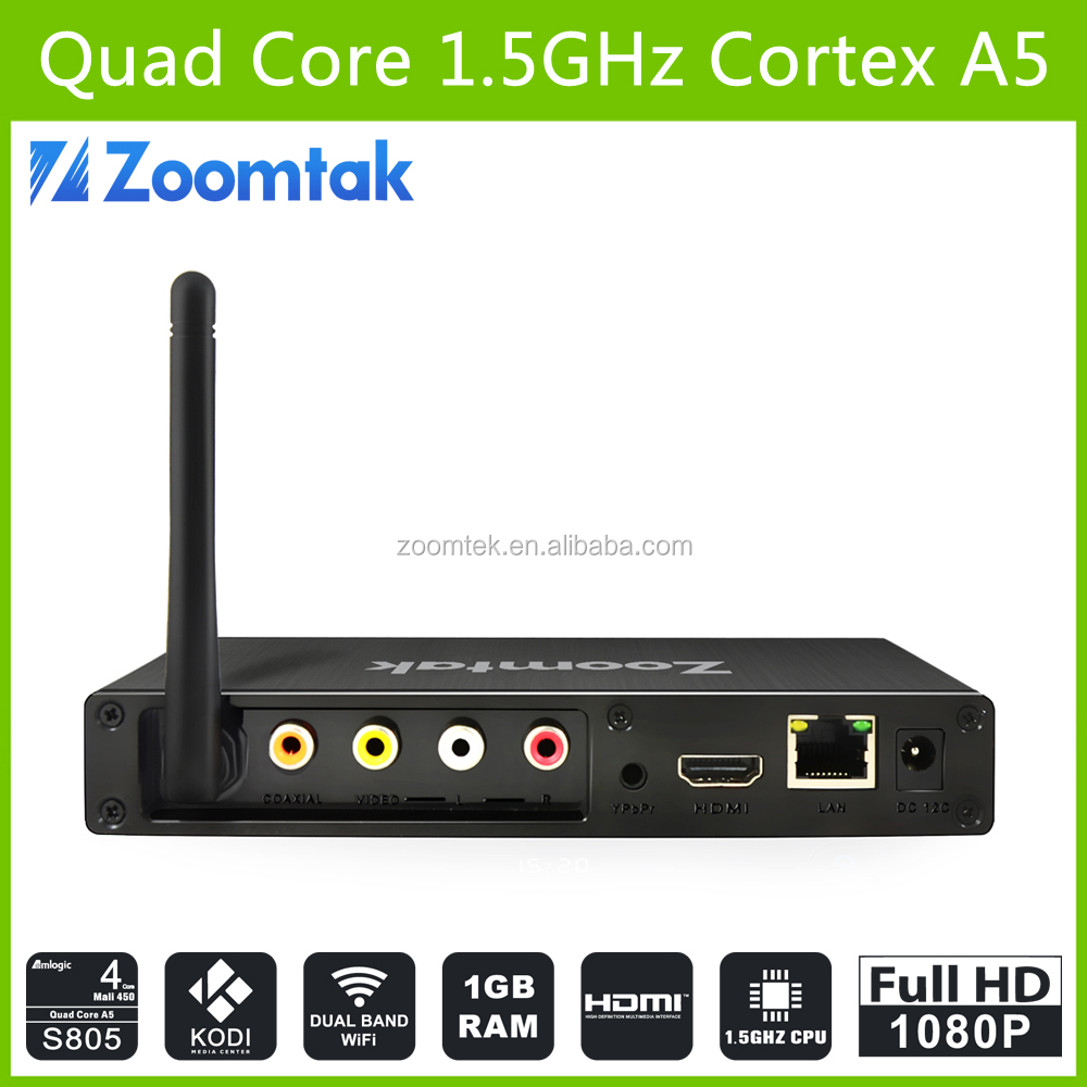 Zoomtak m5 Amlogic S805 quad core Android 4.4 KODI caja