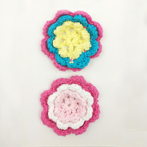 Commerci all'ingrosso colorato fatto a mano all'uncinetto fiori - Product Image 1