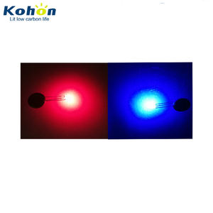 Kohon lente difusa retangular 2x3x4mm vermelho azul dupla cor LED diodo 3 pinos através do furo - Product Image 3