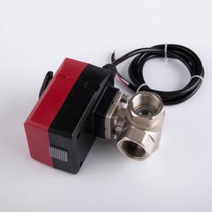 1/2 "<span class=keywords><strong>3</strong></span>/4" 1 "1 1/4" Automatische <span class=keywords><strong>3</strong></span>-way 230 v 24 v AC DC Motorisierte Wasser Elektrische messing Kugelhahn - Product Image 3