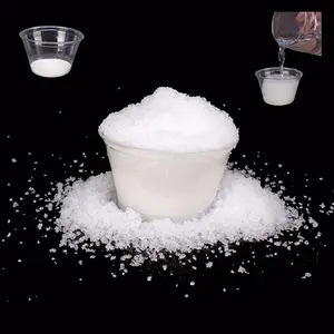 Professionele vervaardiging super absorberende polymeer nep instant kunstmatige magic decoratieve sneeuw poeder