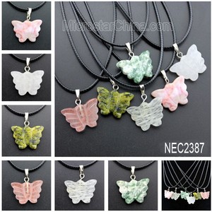 EN STOCK Natural Punto de Cristal de Cuarzo Piedra Chakra Healing elephent Regalo Colgante de Piedras Preciosas Collar - Product Image 3