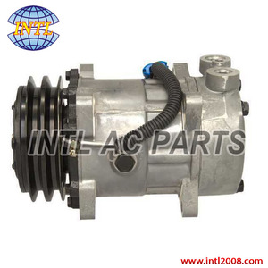 Compresor de CA SD7H15 para camión, para Ford Peterbilt, Kenworth, Semi Tractor, 8,3 L, 505 <span class=keywords><strong>CID</strong></span>, L6, 46966000, 75R84272, 75R8742, E801194 - Product Image 2