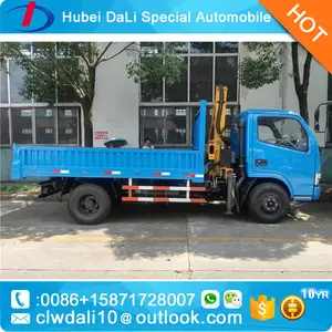 DONGFENG 4x2 telescópica Mini Camión Grúa 3Ton