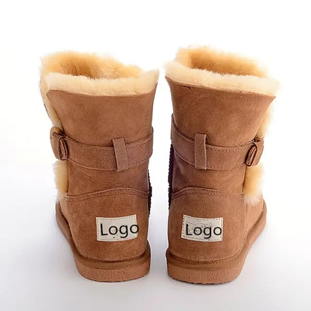 2018 New Fashion Snow Boots Women White Fur for Winter