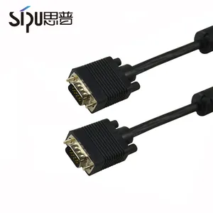 SIPU chine fournisseur 3 + 4 noir 3 m câble vga sans vis