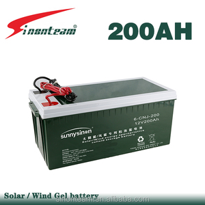 Batería de ácido de plomo de gel de 12V y 200Ah, válvula sellada de ciclo profundo regulado para energía solar/eólica, batería de iones de litio fabricada - Product Image 2