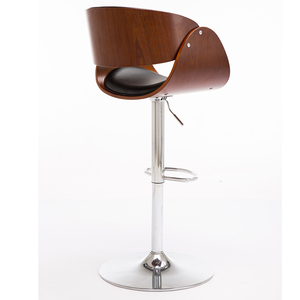 Tabouret de <span class=keywords><strong>bar</strong></span> en bois de noyer de haute qualité et effet <span class=keywords><strong>crocodile</strong></span> Tabourets haut de gamme Tabourets de <span class=keywords><strong>bar</strong></span> Meubles de salon - Product Image 4