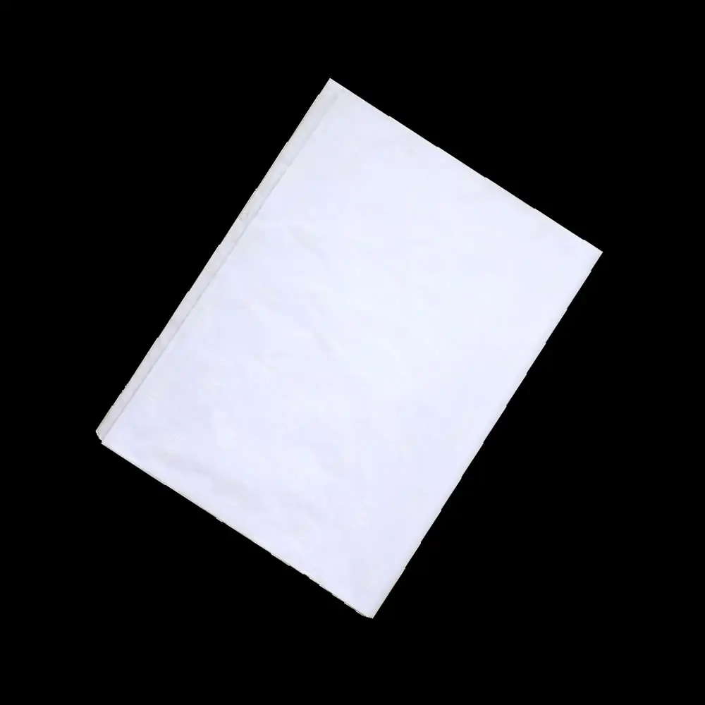 Papier d'impression personnalisé A4, de mouchoirs, blanc et fin, avec logo blanc, 50 pièces