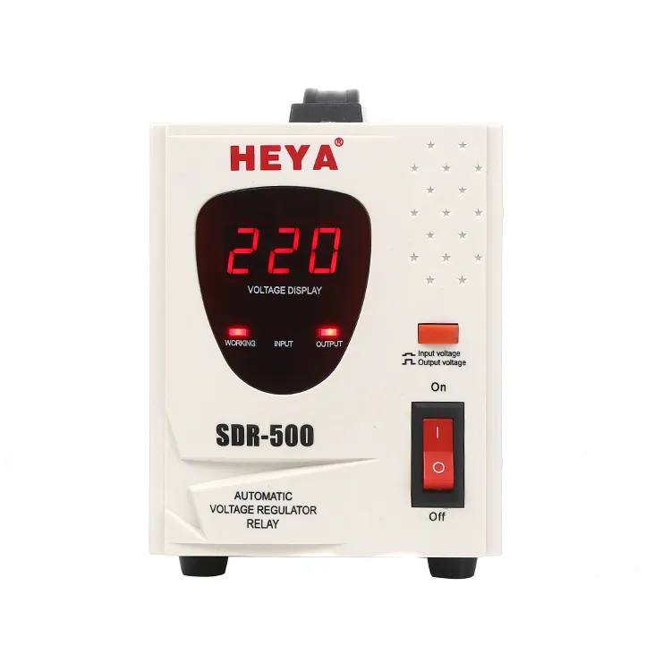 حقوق السحب الخاصة 500VA/1KVA/2KVA/3KVA نوع التتابع 220V AC منظم جهد كهربائي أوتوماتيكي إلى استقرار