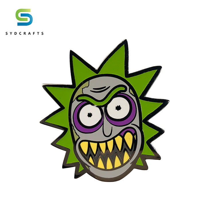 Металлическая Заколка Для лацканов Rick and morty на заказ, мягкие эмалированные заколки для лацканов, без минимальной мягкой эмали, заколки