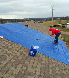 Material für Plane Hoch leistungs Blue Tarp Material 0,55mm PVC Plane Material LKW Plane PVC beschichtete Poly Planen - Product Image 4