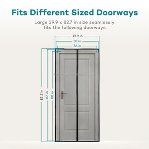 Puerta <span class=keywords><strong>de</strong></span> pantalla magnética <span class=keywords><strong>de</strong></span> malla <span class=keywords><strong>de</strong></span> fibra <span class=keywords><strong>de</strong></span> vidrio manos libres Cortina <span class=keywords><strong>de</strong></span> red antimosquitos autosellante - Product Image 5