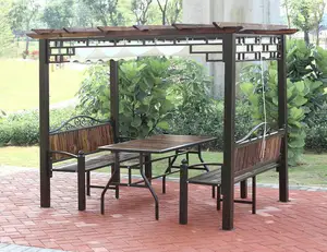 Trelipe de gazebo à prova d'água para pátio, fabricante de barraca de jardim ao ar livre