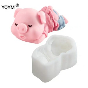 2019 nuevo 3D <span class=keywords><strong>Fondant</strong></span> silicona cerdo pastel molde de silicona torta de mousse de moldes - Product Image 4