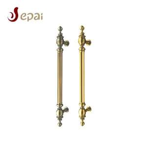 Customized design clean brass sliding wood door handle