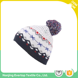 Your own logo custom design warm knitted women winter beanies hats - Product Image 3