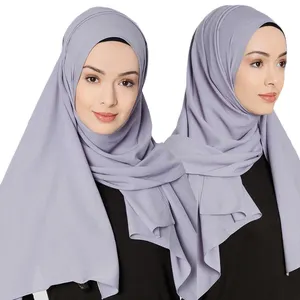 الحجاب الساخن مثير العربية دبي خفيفة الوزن 100% الشيفون وشاح حريري للنساء