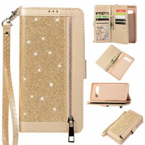 Nueva <span class=keywords><strong>Funda</strong></span> Brillante Multifuncional con Cierre y Acabado Brillante en PU <span class=keywords><strong>para</strong></span> <span class=keywords><strong>Samsung</strong></span> <span class=keywords><strong>S7</strong></span> S8 S9 S10 Plus Note 8 9 - Product Image 1