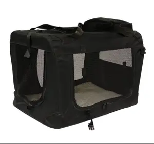 Tessuto leggero Pet Carrier Crate con Panno Morbido Tappeto e Sacchetto di Cibo