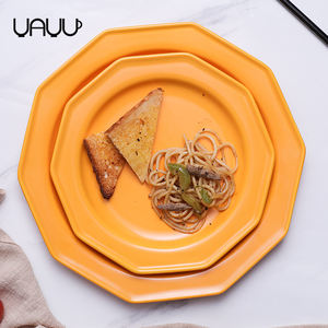 Nordique style plat rond émaillée mate écologique plaques <span class=keywords><strong>assiette</strong></span> en porcelaine bon marché à vendre - Product Image 3