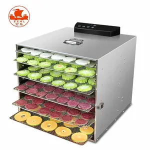 Máquina secadora de alimentos de acero inoxidable, deshidratación de frutas y verduras, aire, 6 capas