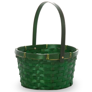 Oscilación verde manija ovalada <span class=keywords><strong>de</strong></span> bambú <span class=keywords><strong>cesta</strong></span> <span class=keywords><strong>de</strong></span> frutas regalo <span class=keywords><strong>de</strong></span> <span class=keywords><strong>Navidad</strong></span> - Product Image 1
