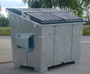 중국 철강 폐기물 빈 사용자 지정 특별 한 쓰레기 컨테이너 뜨거운 판매