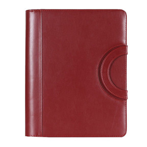 Nueva cartera profesional PU con cremallera Ejecutivo 4 anillos Carpeta con mango - Product Image 3