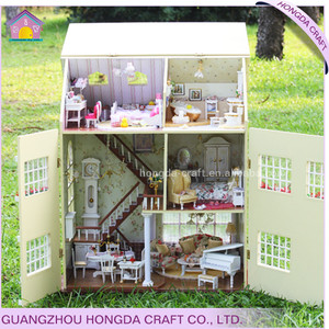 Casa delle Bambole <span class=keywords><strong>in</strong></span> Miniatura a 3 Piani <span class=keywords><strong>in</strong></span> <span class=keywords><strong>Legno</strong></span> con Mobili Artigianali Fai-da-Te e Luci LED <span class=keywords><strong>per</strong></span> <span class=keywords><strong>Bambini</strong></span> - Product Image 2