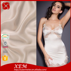 Gros Oeko-Tex Standard 100 Polyester <span class=keywords><strong>Satin</strong></span> <span class=keywords><strong>de</strong></span> Soie Comme Lingerie Tissu - Product Image 1