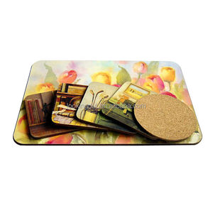 printable 2022 new arrival mdf cork table mat coaster mat