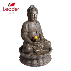 Statuette <span class=keywords><strong>de</strong></span> <span class=keywords><strong>bouddha</strong></span> en polyrésine, statue d'extérieur <span class=keywords><strong>de</strong></span> <span class=keywords><strong>bouddha</strong></span>, avec lumière LED, <span class=keywords><strong>fontaine</strong></span> d'eau, nouvelle collection 2019 - Product Image 3