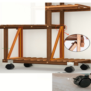 Étagère de rangement en bois, support de <span class=keywords><strong>fleurs</strong></span> <span class=keywords><strong>pour</strong></span> la maison et le jardin, vente en gros, 2021 - Product Image 6