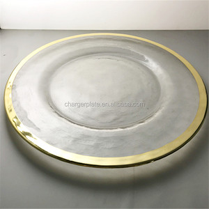 Plaques de présentation en verre avec bord métallique <span class=keywords><strong>or</strong></span>/argent/violet/vert événements mariage noël - Product Image 3