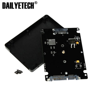 黒のBMキーソケット<span class=keywords><strong>2</strong></span> M.2NGFFSSDから<span class=keywords><strong>2</strong></span>.5SATAアダプターカード、DAILYETECHのケース付き - Product Image 3