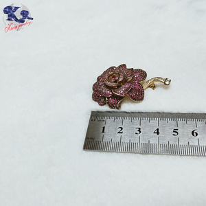 Hot Selling Zeer Populaire Vergulde Zilveren Bloem Broche - Product Image 6